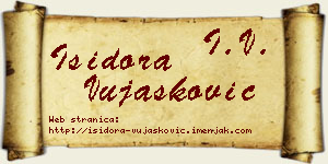 Isidora Vujašković vizit kartica